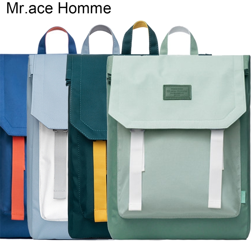 

Large Square Waterproof Backpack Women 15inch Laptop Travel Backpack Men Rucksack College Bags For Girl School Bag Boy Bagback LJ200901, Black small