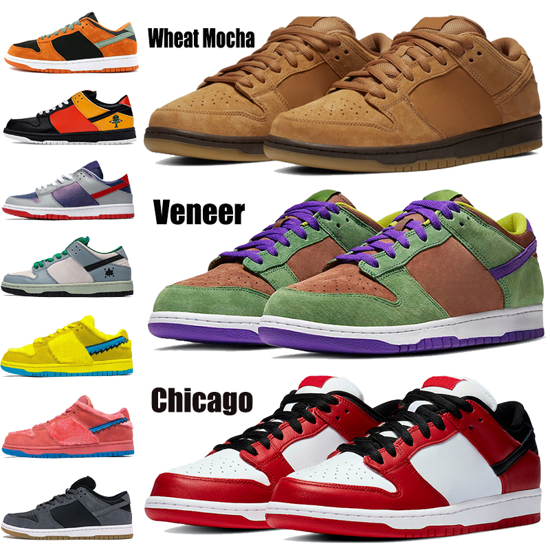 

2021 New arrival basketball shoes Wheat Mocha Chicago travis scotts black Ceramic blue fury raygun sumba low mens trainers women sneakers, 5 us dollars for box