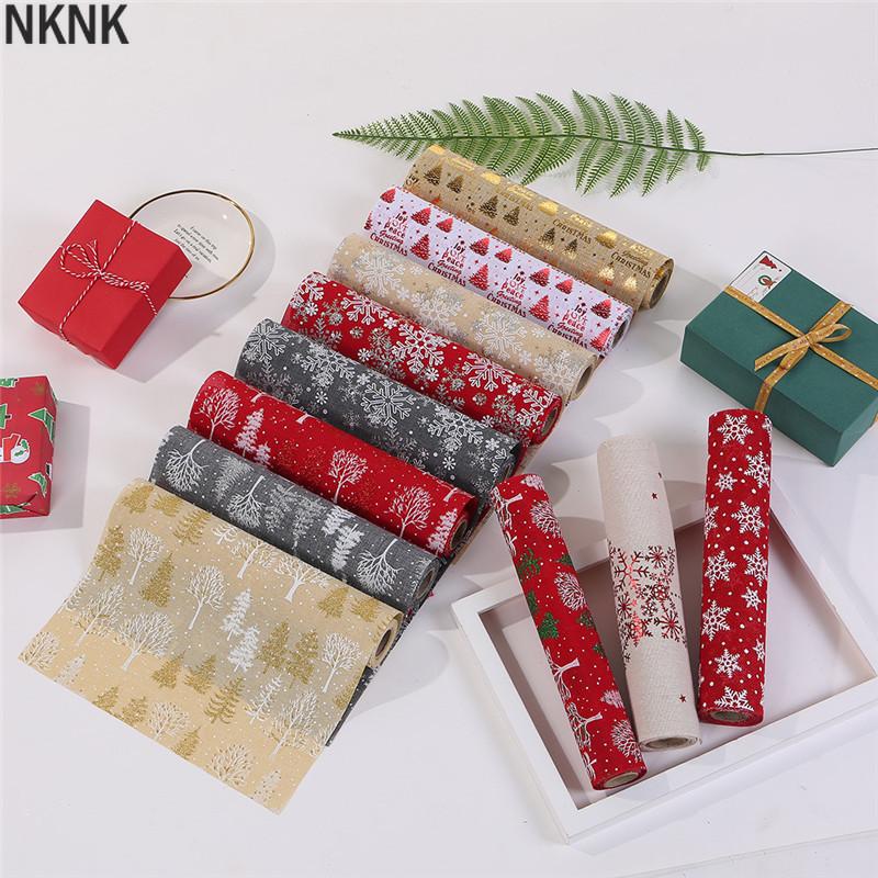 

Table Cloth Merry Christmas Red Runner Mat Tablecloth Snowflake Snowman Long 270CM Home Party Decor Mantel