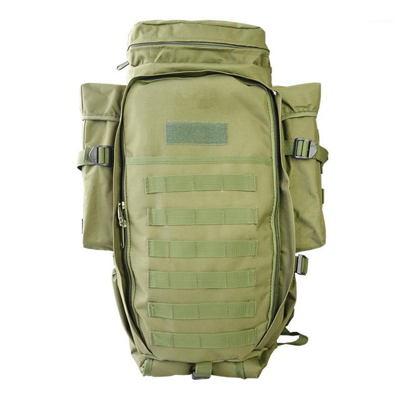 

55L Men Women Outdoor Camping Hiking Shoulder Bag Pack Climbing Trekking Sports Travel Rucksacks Army Tactical Backpack1, Khaki