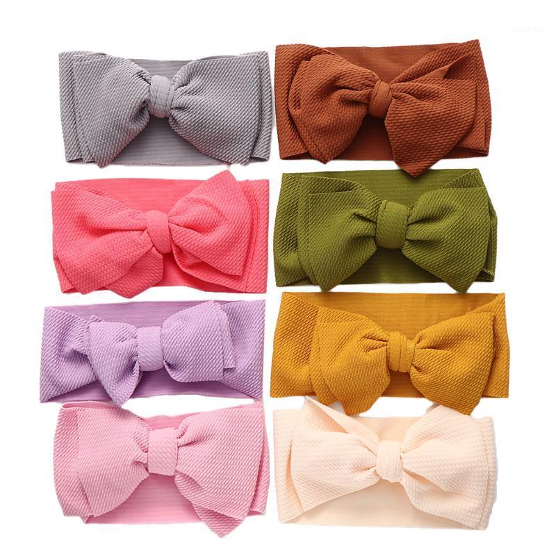 

Baby Big Bow Headwrap Headband Top Knot Headbands Bow Hair Turban Newborn Girl Head Band1, White