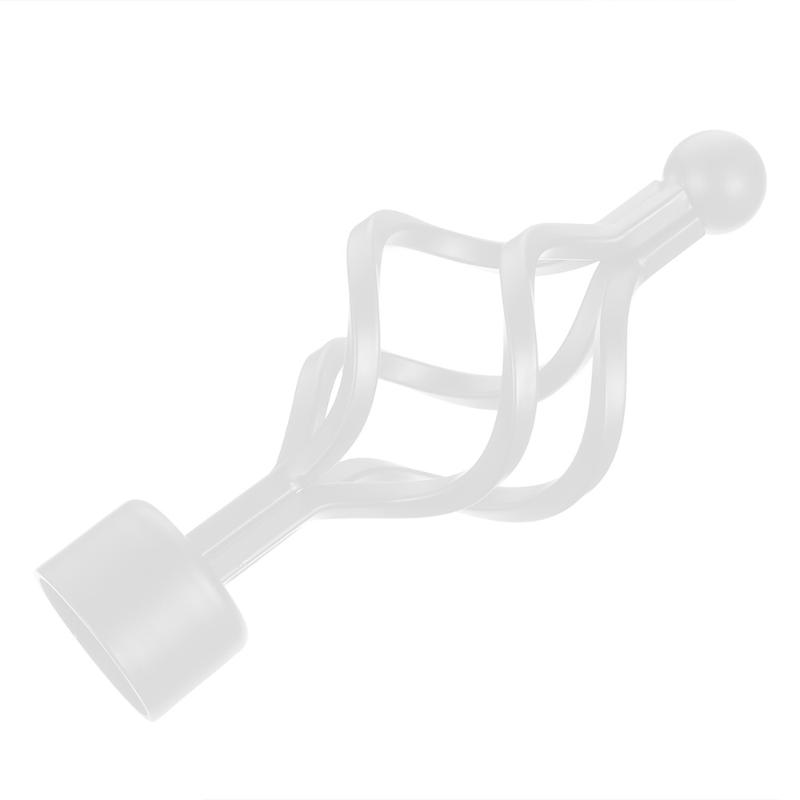 

2PCS Curtain Rod End Sturdy Durable Prime Curtain Rod End Head Plug for Room, White