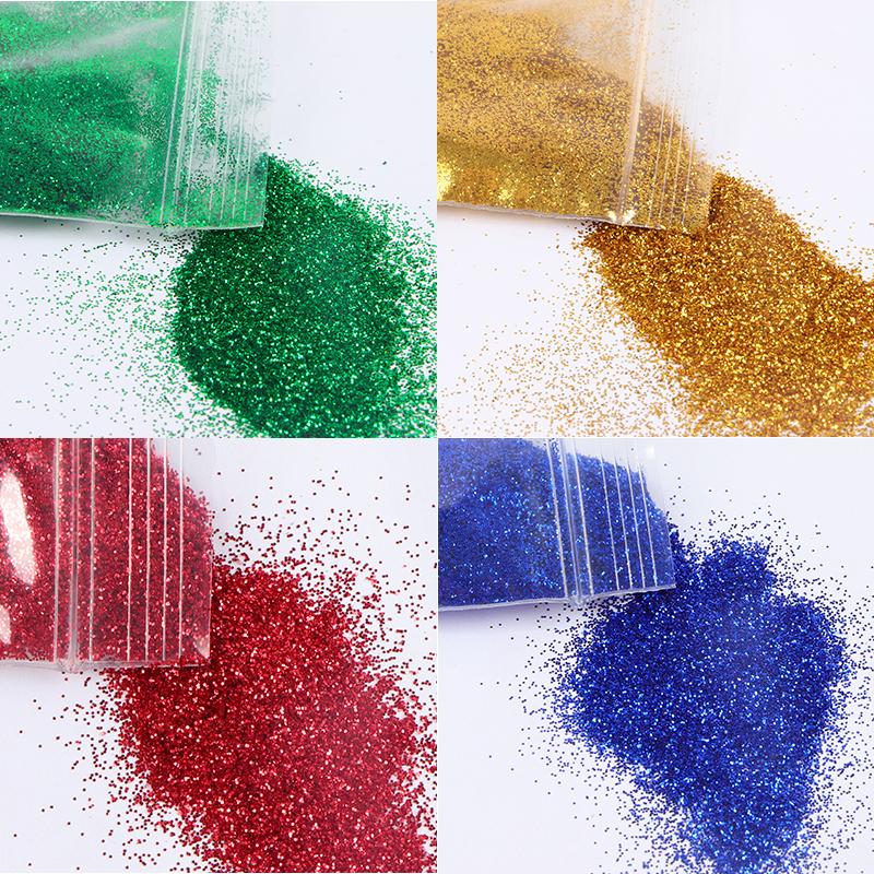 

4Pc Acrylic Nail Powder For Manicure Shiny Nail Glitter Sequin Christmas Art Decorations Red Green Gold Blue New Year Color