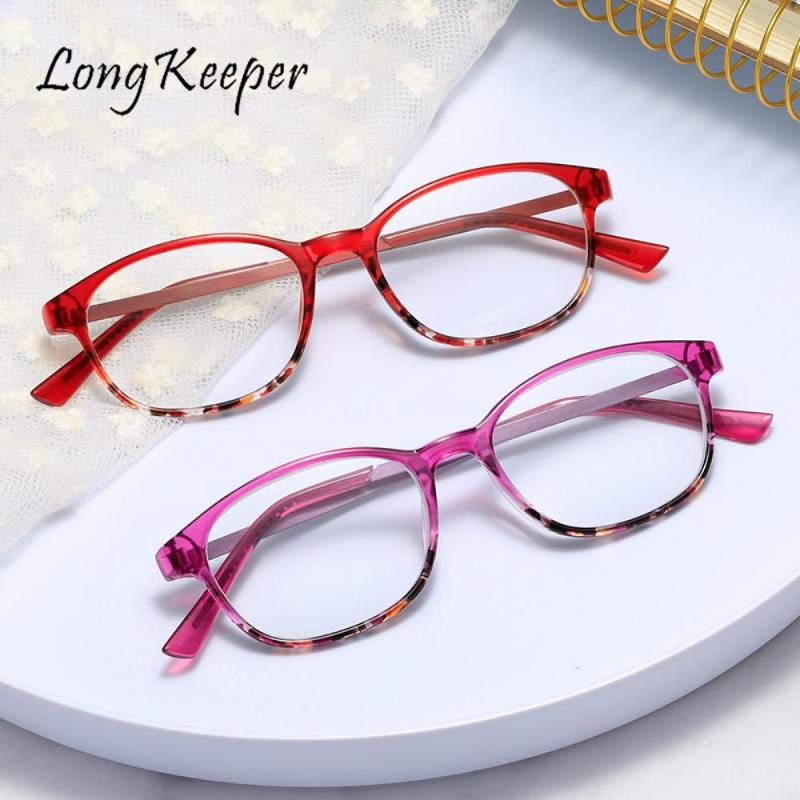 

LongKeeper Ultralight Reading Glasses Women Anti-fatigue HD Presbyopia Eyewear Clear Lens Gift For Parents +1.0 +1.5 +2.0 +2.5 3