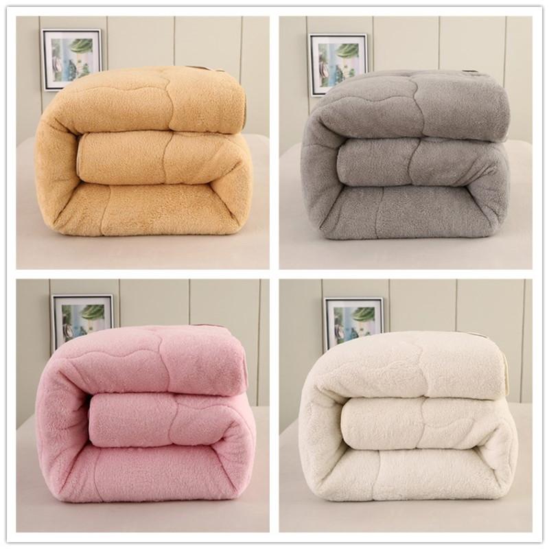 

Quilts Cotton Patchwork Duvets Australian Lambs Wool Warm Warm Comforter Winter Duvets Quilt Thicken Camel Comforter Patchwork, White