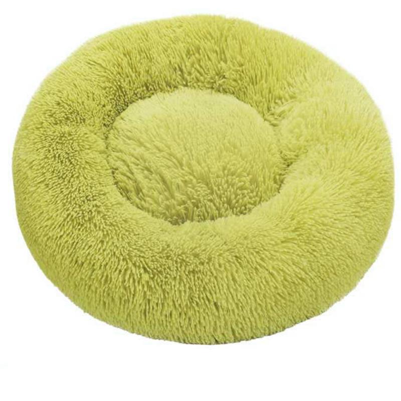 

Pet Cat Dog Nest Kennel Four Seasons Deep Sleep Long Hair Round Nest Plush Pp Cotton Pet