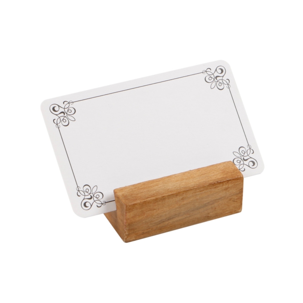 Wood Base Business Wooden Menu Holder Table Card Postcard Photo Picture Display Stand Desk Tabletop Home Party Office Decoration-image-754762380