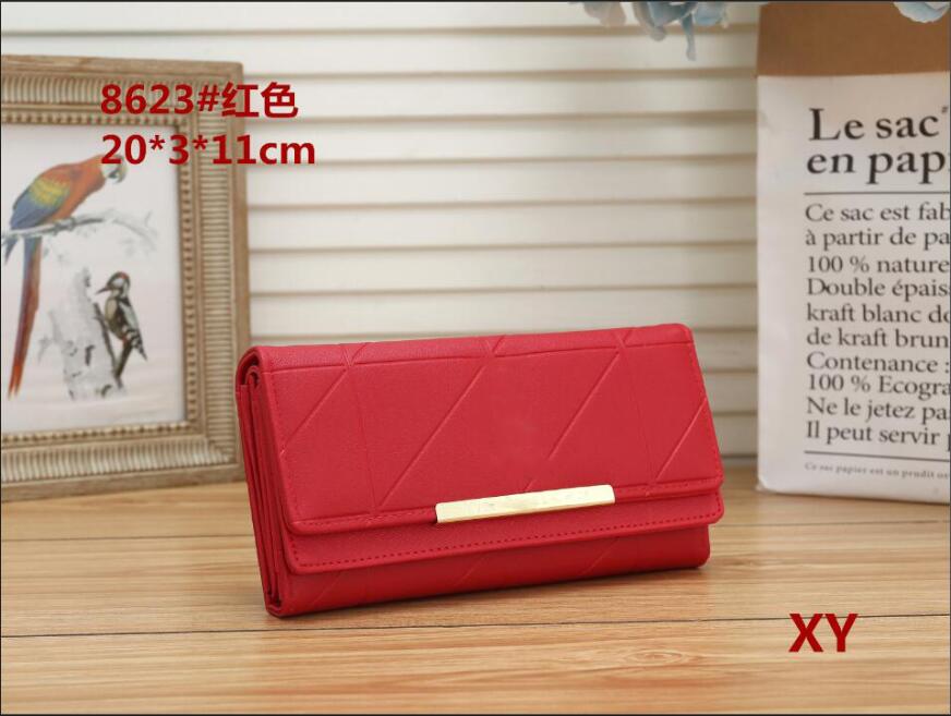 

New 2021 Women Wallet Marmont Famous Designer Pu Leather Fashion Single Zipper Ladies Long Purse, Red;black