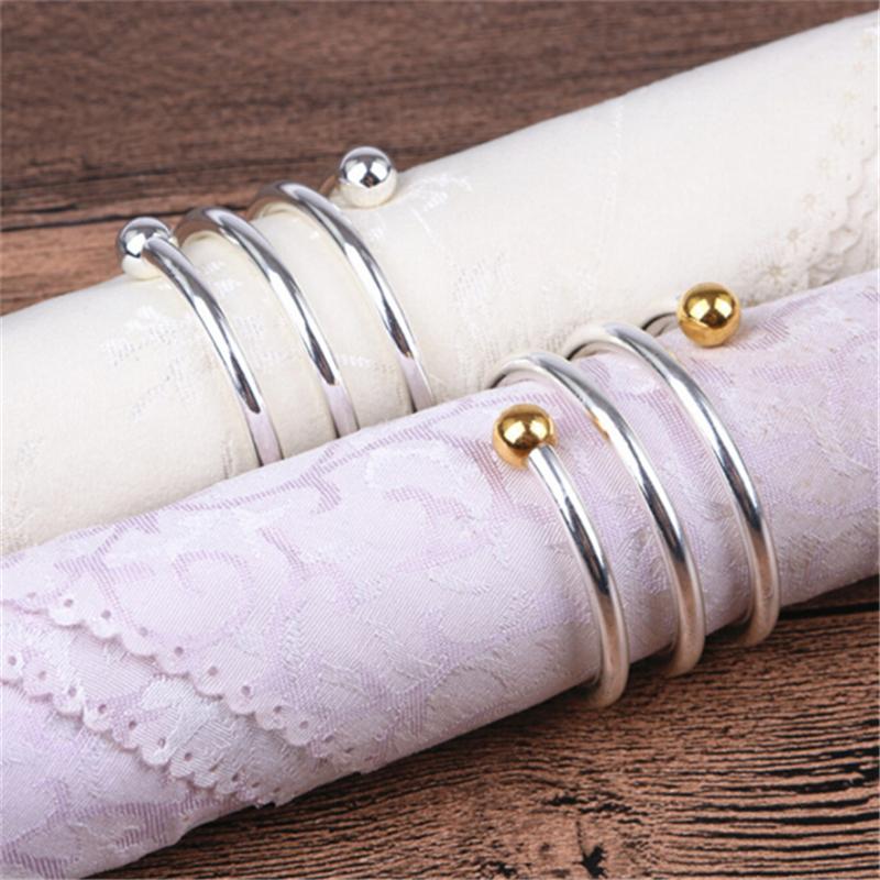 

Stainless Steel Napkin Rings gold/silver Color For Table Decoration Napkin Rings Christmas Holder Paty Table Accessories