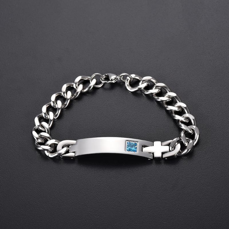 

Diameter 60mm Bracelet Men Women Jewelry 3 Colors Lobster Clasp Link Chain Bracelets Free Carve Fashion Jewelry