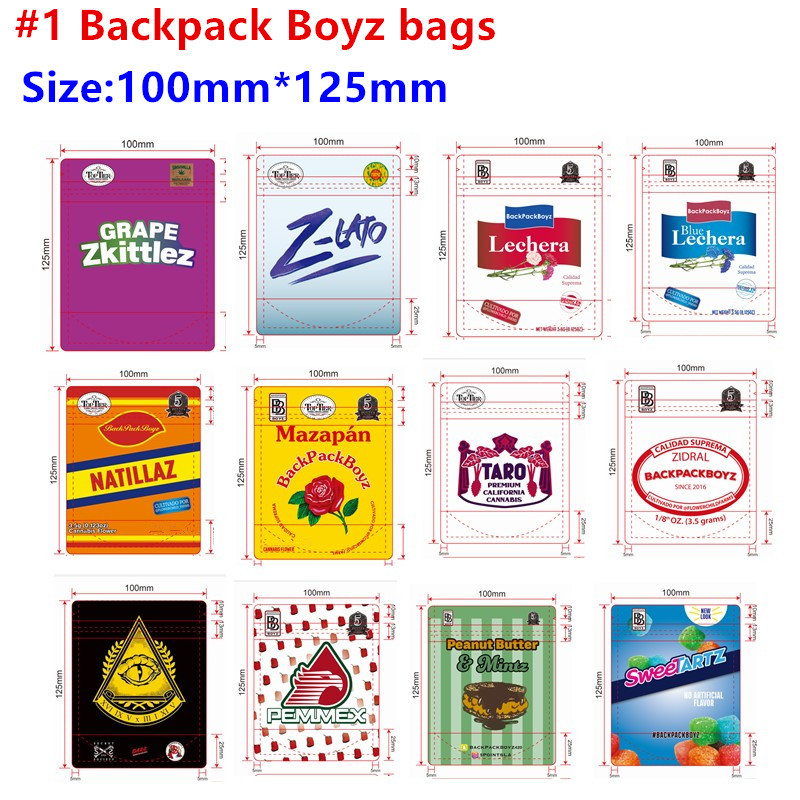 

New Arrival 3.5g Mylar Bags Tomyz Merzcato BACKPACK BOYZ 33 GAS FACE Oreoz Mintz 420 Dry Herb Flower Packaging
