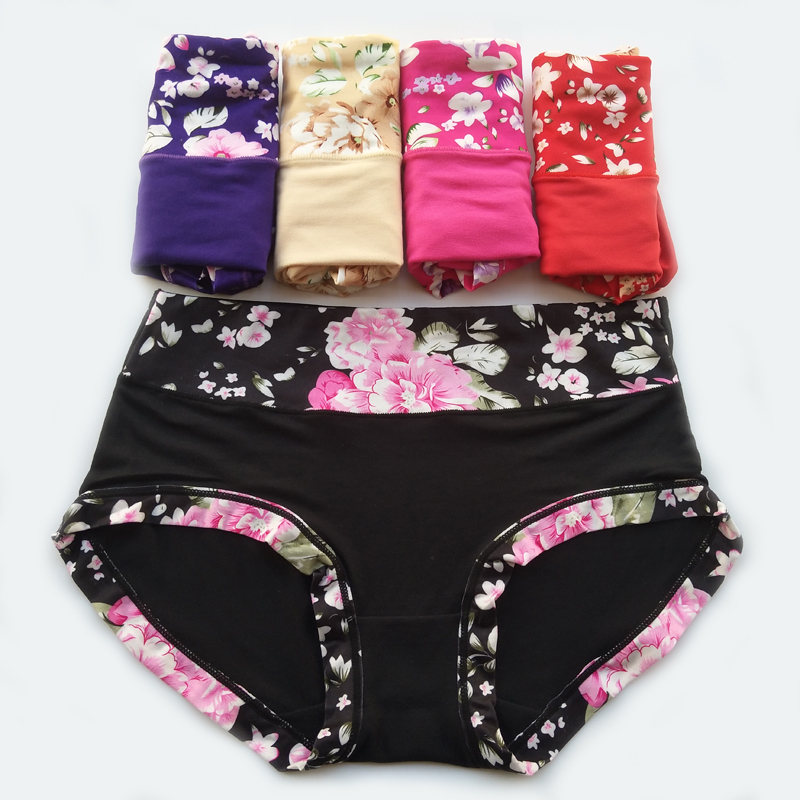 

5 Pcs/lot Panties Underwear Women Cotton Panty Print Sexy Briefs Tanga Cute Thong G-String For Women Underwear Calcinhas Cueca 201124, Black;pink