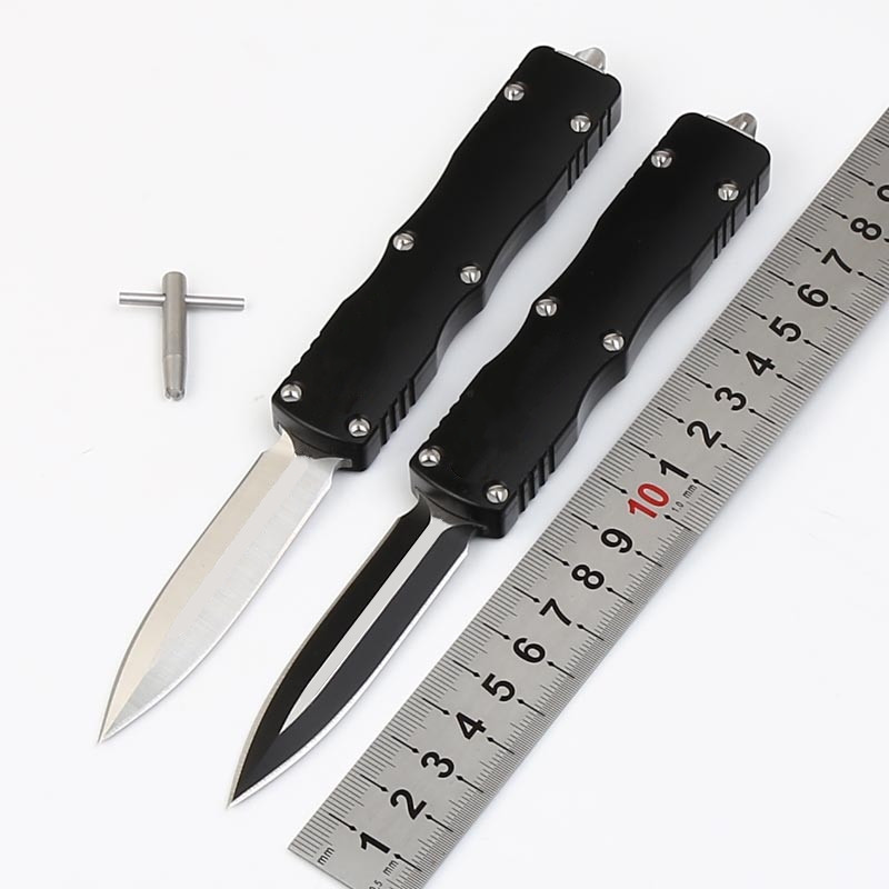 

9CR18MOV blade double action tactical self defense automatic auto folding edc knife camping knife hunting knives xmas gift