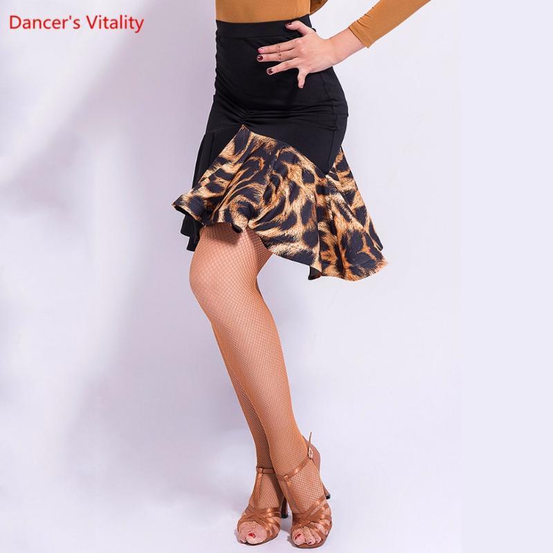 

Stage Wear Adult Latin Dance Skirt Fashion Ruffle Clothing Ladies/ Girls Ballroom Waltz Rumba Costume Practice Wear1, As the picture