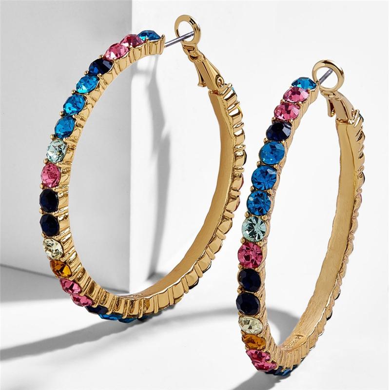 

Spark-ly Simple Lightweight Geometric Open Hoop Drop Earrings Cut Out Dangles Teardrop