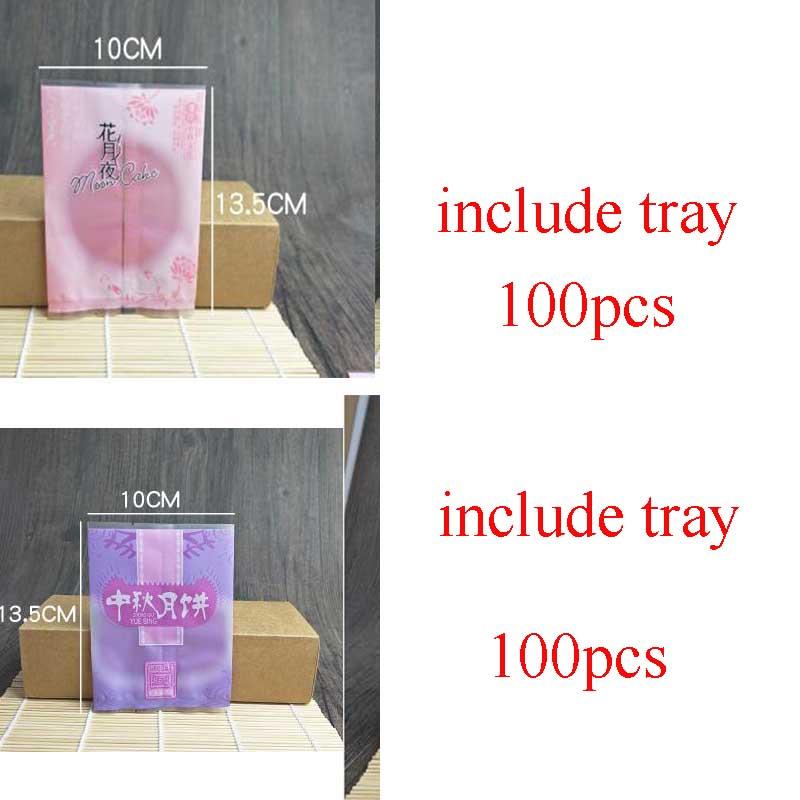 

100pcs Moon Plastic Cake Bag Biscuit Dessert Candy Packaging Bags