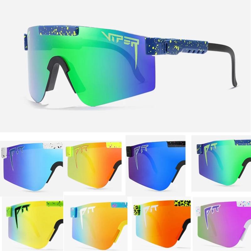 

2021 Original Pit Viper Sport google TR90 Polarized Sunglasses for men/women Outdoor windproof eyewear 100% UV Mirrored lens gifts with case