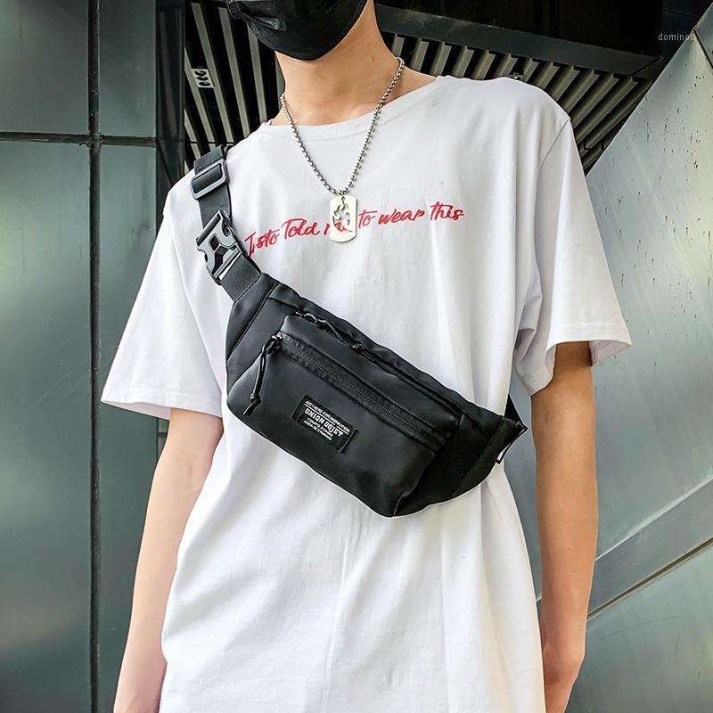 

Waterproof Sports Chest Bag Men Belt Pack Casual Waist Bag Male Phone Pouch Black Nylon Unisex Crossbody Bags Man Travel Pouch1, Sky blue