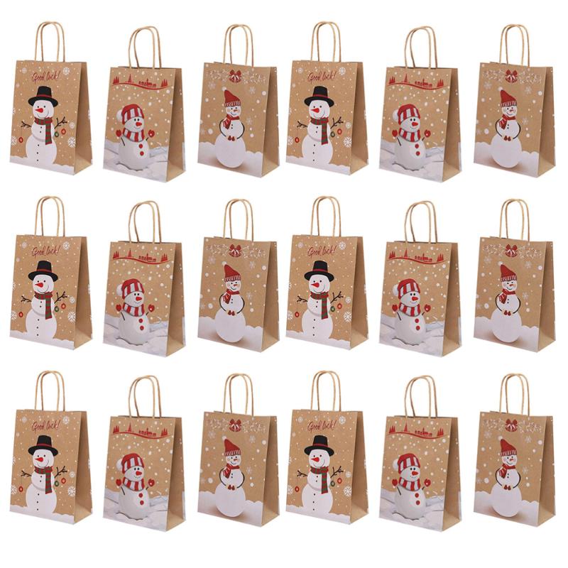

18pcs Christmas Gift Bags Candy Bags Christmas Party Favor Gift Wrapping