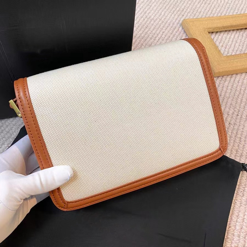 

2021 Fashion Crossbody Bag Girls Flap Saddle Bags Smooth Box Leather Luxury Messenger Small Big Two Sizes Flat Purse for Ladies High Quality Totes, Red