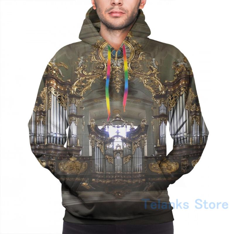 

Mens Hoodies Sweatshirt for women funny Pipe Organ Mariahilfer Kirche, Vienna Austria print Casual hoodie Streatwear, Men
