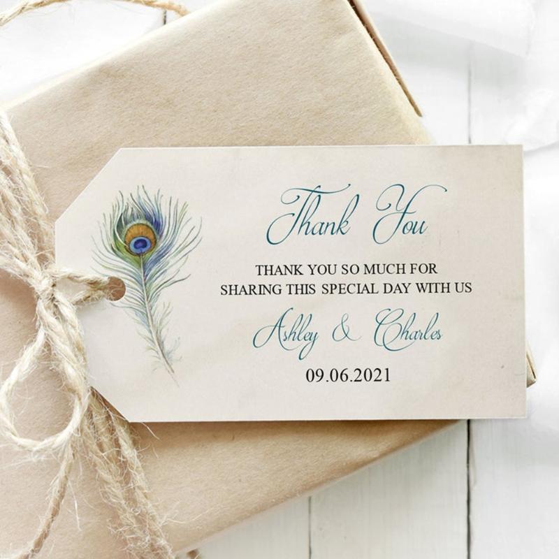 

Personalized Bridal Shower Tags DIY Engagement Tags Thank You Wedding Favour Vintage1