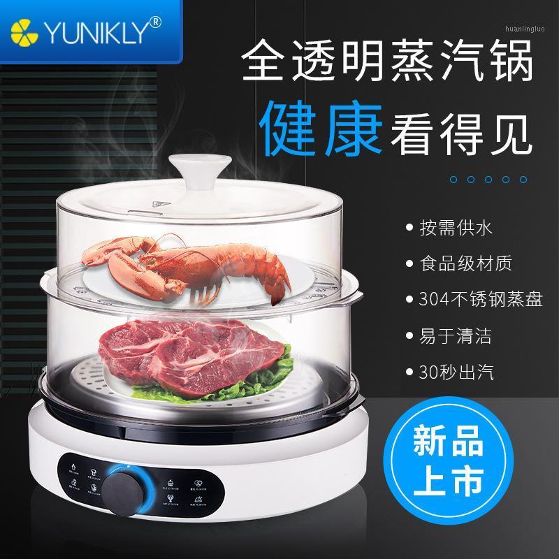 

New folding electric steamer quick combination multifunctional home can be scheduled to plug in the seafood steam steamer1