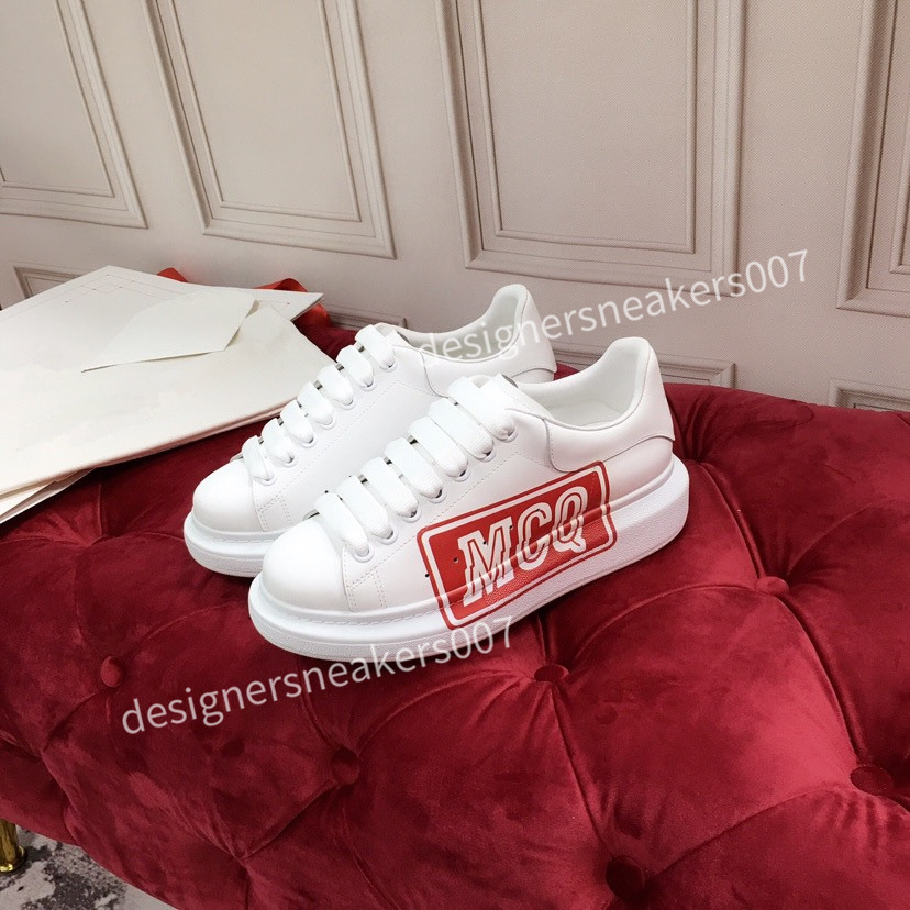 

2021top Womans Leather Lace Up Platform Oversized Sole Sneakers White Black Casual hc191002, 08