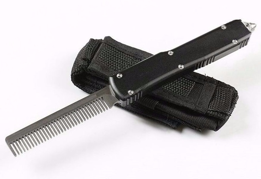 

A5 A6 comb CNC double action tactical automatic auto self defense folding edc knife camping knife hunting knives xmas gift