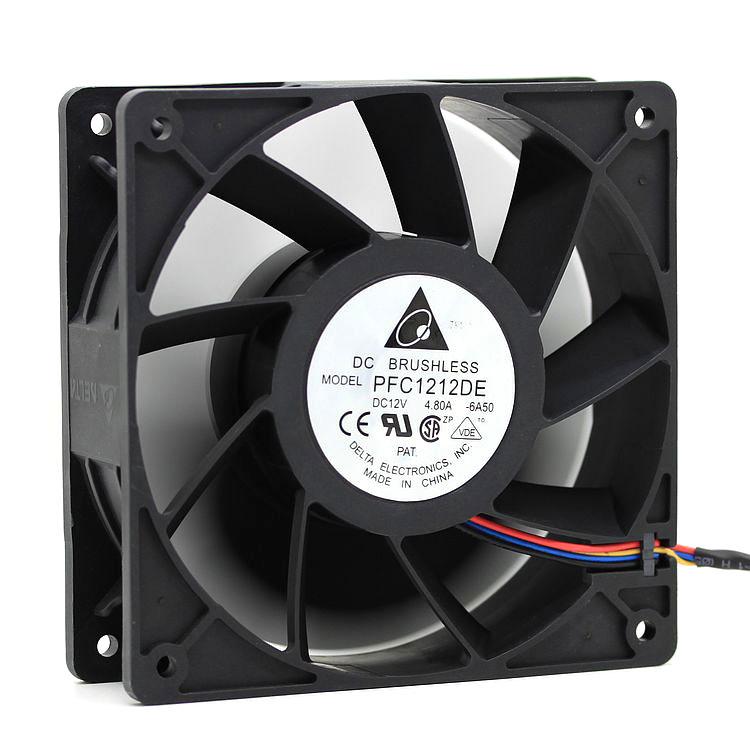

New Delta PFC1212DE 12038 12V 4.8A 12CM Max Airflow Rate Double Ball Violence Fan
