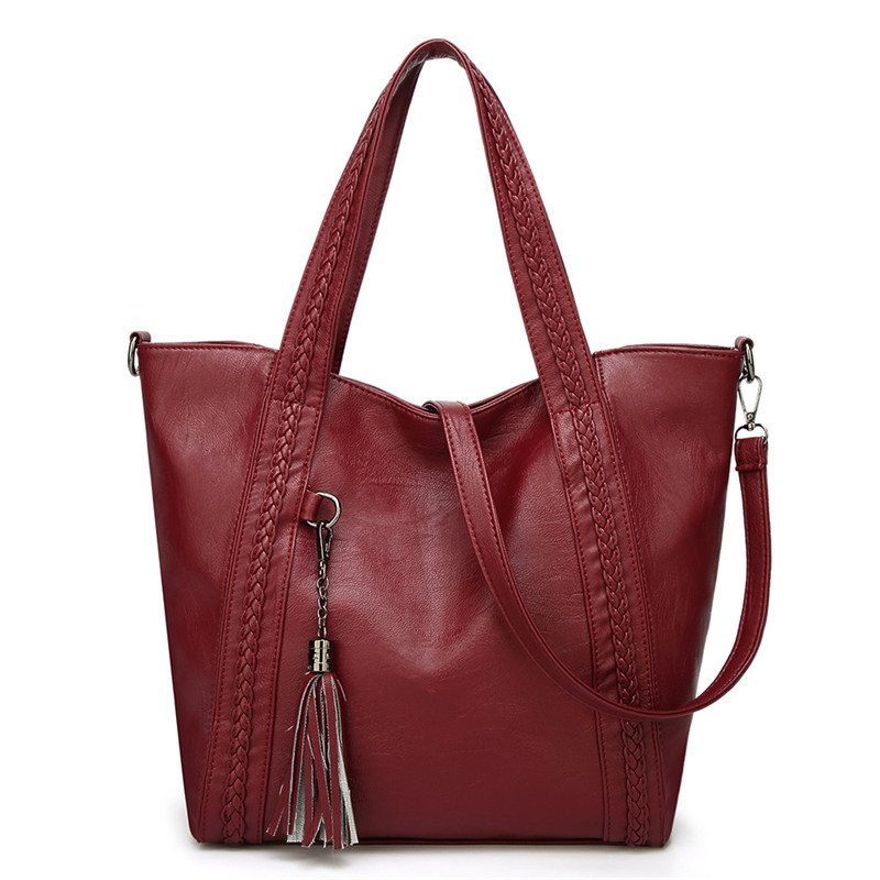 

HBP Handbag Large bag large capacity soft leather 2010 new autumn and winter handbag Pu woven women's bag 001, Blue