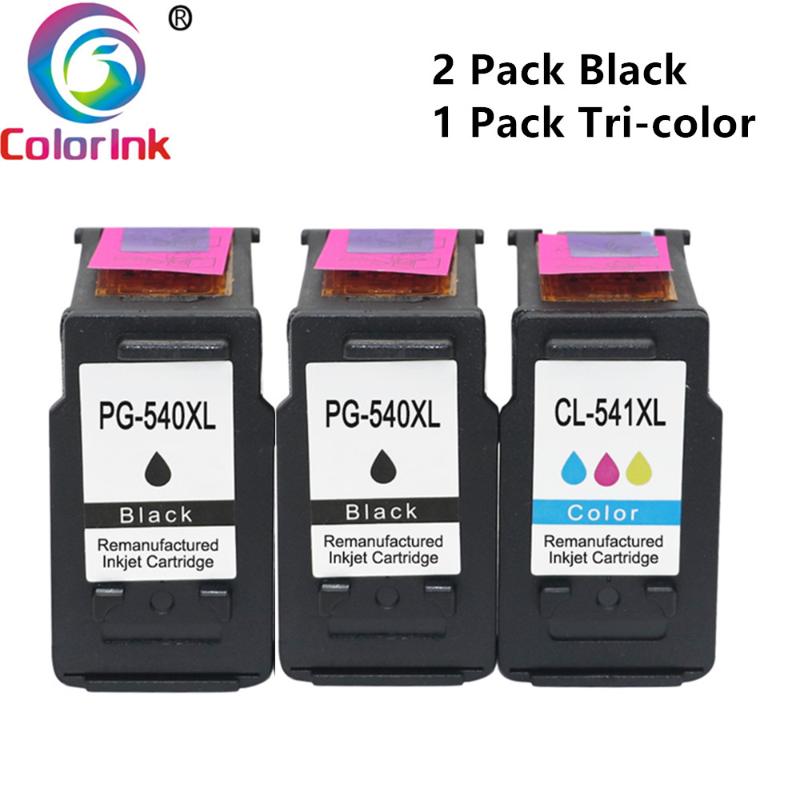 

ColoInk PG-540 PG-540XL PG540 PG540XL PG 540 540XL Ink Cartridges Remanufactured Pixma MG-2150 MG-2250 MG-3150 MG-3250 MG-4150