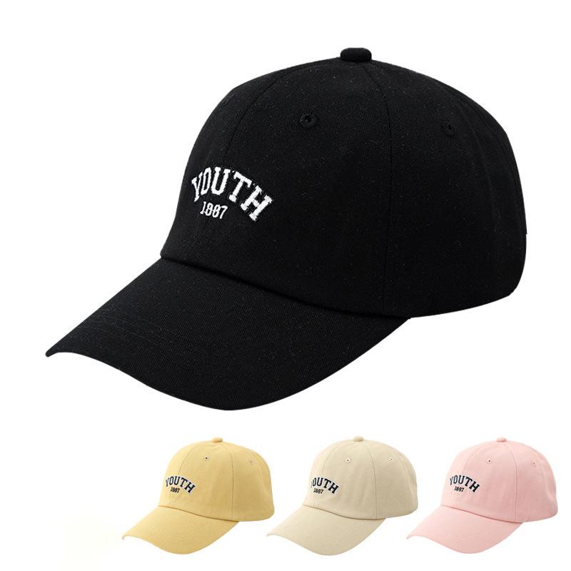 

2020 new Korean creative embroidered letter baseball cap fashion trend outdoor sports casual cap, C baseball cap - red