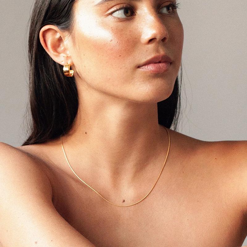 

Snake Bone Necklace Women's Exaggerated Fashion Minimalist Chain Fashion Retro Necklace Stackable Ornament