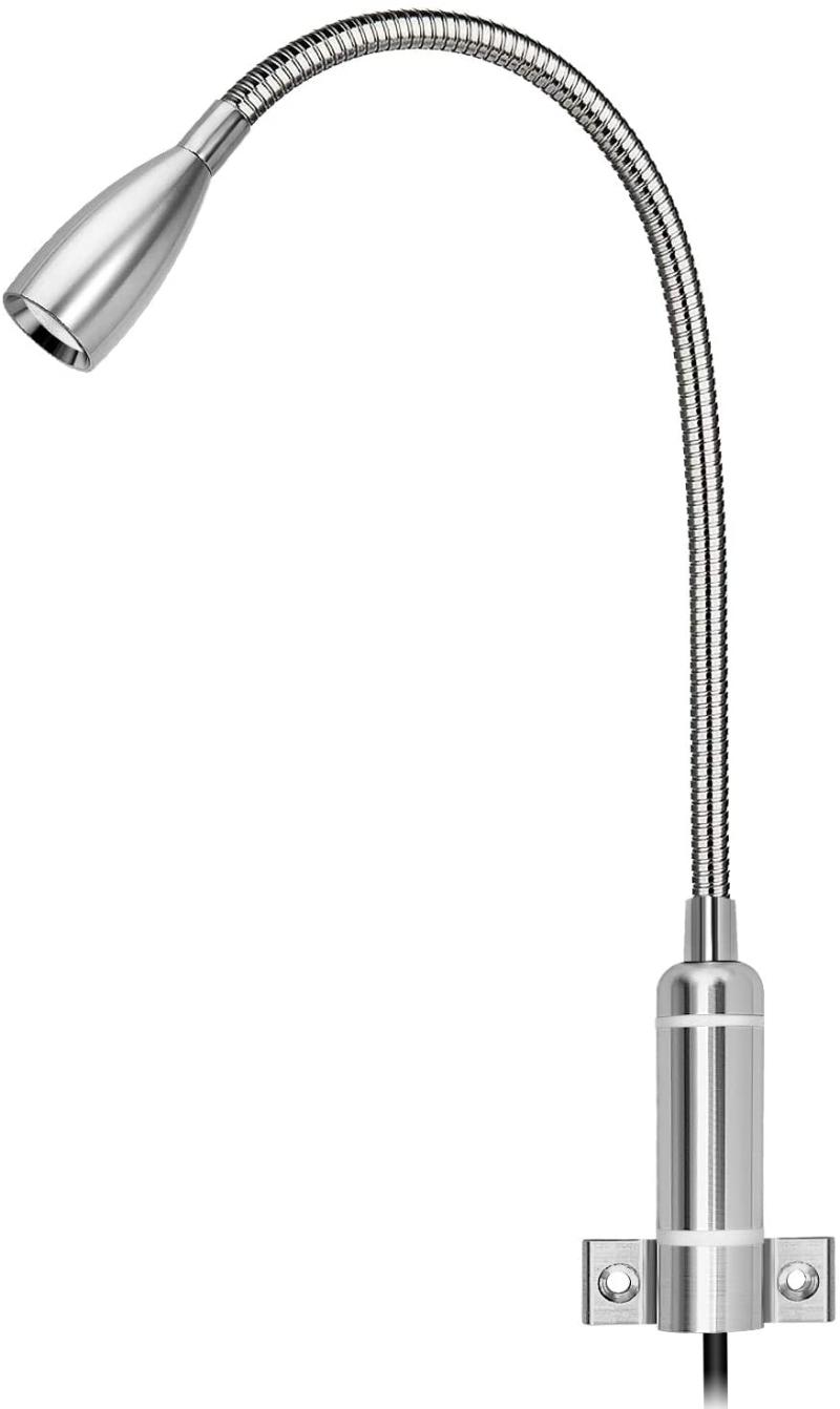 

Meanyee 1 * 3W Wall Reading lamp led Bedside Lights headboard with Touch Switch/dimmable/Adjustable/Warm White(3000K