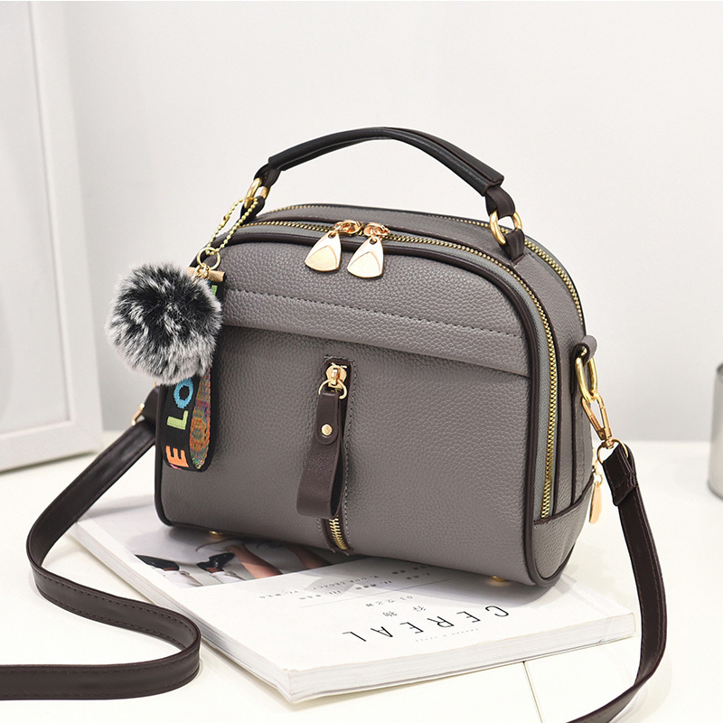 

New Crossbody For Handbag Shoulder Bag Female Leather Flap Cheap Women Messenger Bags Small Bolsa Feminina Q1230, Gray