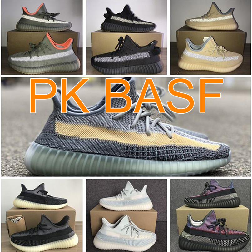 

PK Basf Version Ash Blue Pearl Stone V2 Shoes Fade Sand Taupe Designer Tail Light Running Sneaker Women Men Marsh Kanye West Reflective Bred, 2 pairs of socks random style