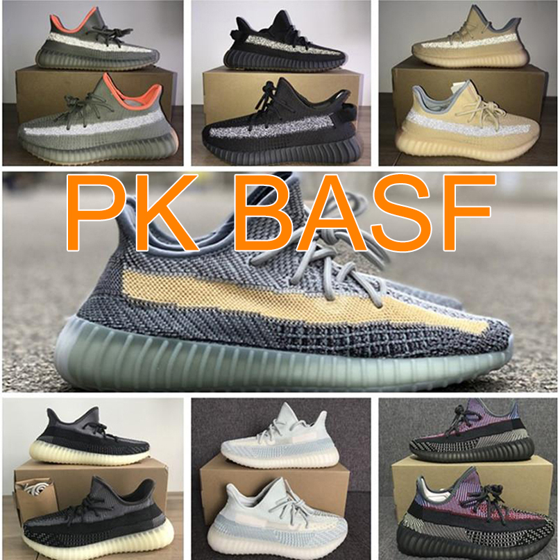 

PK Basf Version Ash Blue Pearl Stone V2 Shoes Fade Sand Taupe Designer Tail Light Running Sneaker Women Men Marsh Kanye West Reflective Bred, 2 pairs of socks random style