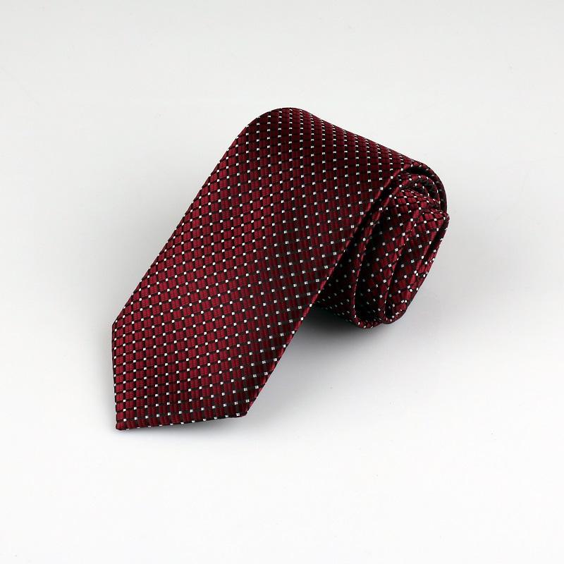 

High Quality 2020 New Designers Brand Fashion Business Work Formal Suit 7cm Tie for Men Plaid Dot Necktie Wedding with Gift Box1