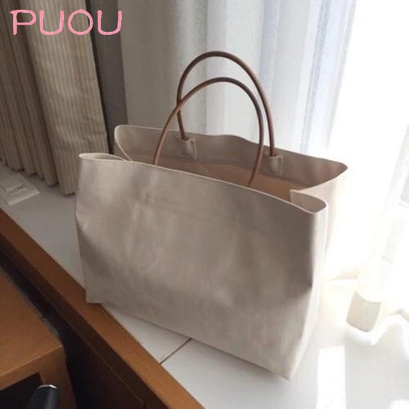 

SWDF 2020 Women Summer Hawaii Beach Bags Ins Brand Exposure Bags Woman Simple Large Capacity Handbag Lady Korean Version Totes, Black