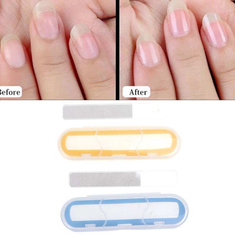

Professional 1Pcs Durable Nano Glass Nail File Buffer With Storage Case Nail File Maincure Buffer No Hurt Accessories