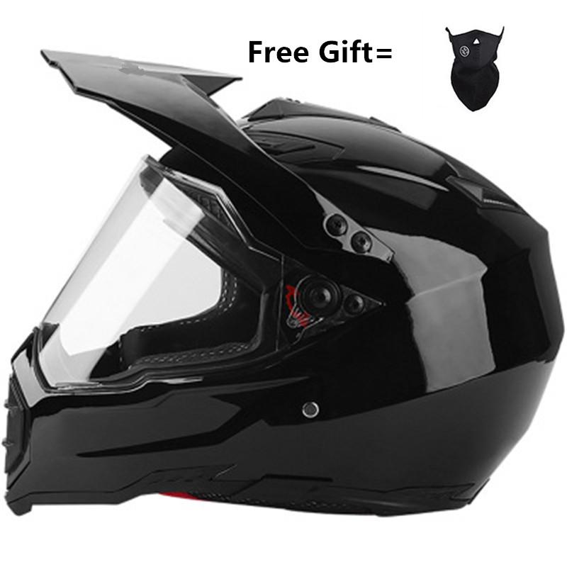 

Send mask gift motorcycle helmet Adult off-road helmet bike downhill AM DH cross capacete motocross casco, Gloss white 1