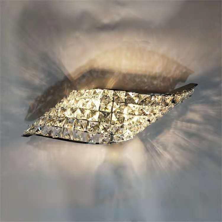 

LED K9 Crystal Wall Light, 2 Light,Modern Incision Electroplate Tempering