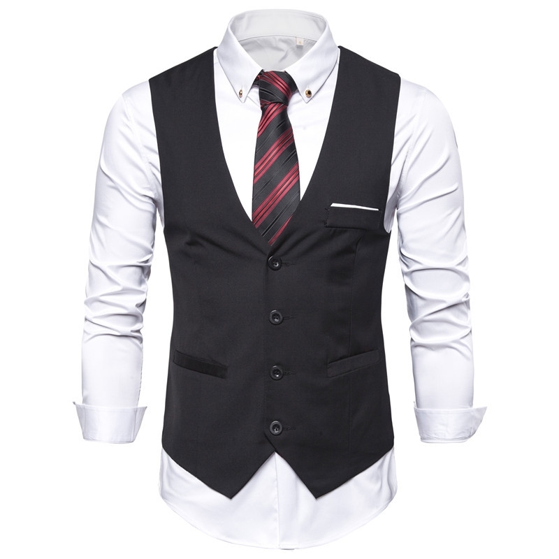 6XL Big Size Mens Black Blue Red Dress Vest Waistcoat for Men Sleeveless Blazer Business Casual Suit Vests Formal Chaleco Hombre 201123