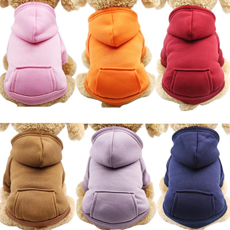 

Solid Color Pet Dog Fleece Sweater for Dogs Warm Dog Clothes Cool Hoodie Soft Puppy Pet Clothes Sweatshirt Costume, Navy blue