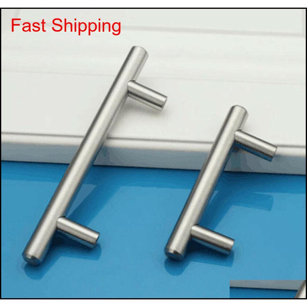 

T Type Cabinet Handles Stainless Steel Cupboard Door Drawer Pulls Wardrobe Shoe Kitchen Cabinets Kitchen jllhzw warmslove
