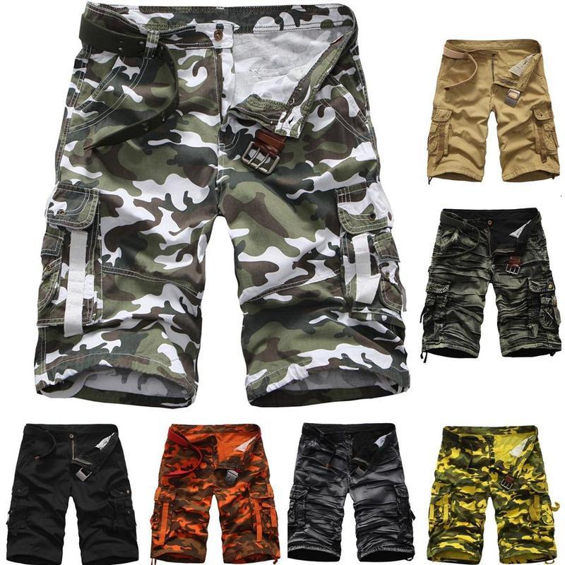 

2021 New Male Camouflage Summer Men Casual Five Fashion Training Bodybuilding Workout Shorts Pv11, Yellow