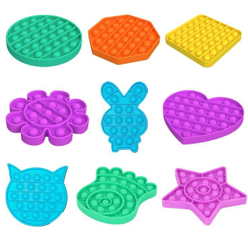 

Hot Push Pup Fidget Toy Bubble Sensory Fidget Toy Sensory Toy Silicone Squeeze for Autism Reliever Stress Party For kids family