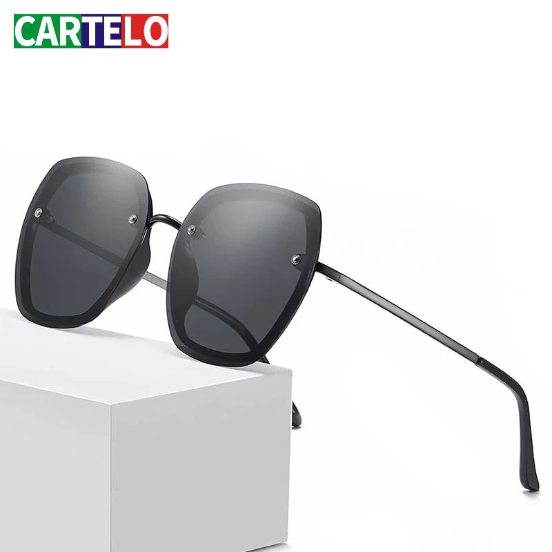 

CARTELO Polarized Women Driving Glasses Black Pilot Woman Retro Sunglasses For Classic Classic Retro Sunglasses Women Eyewear