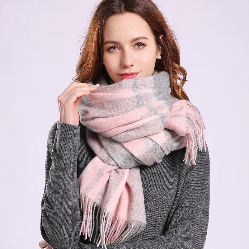 

Winter cotton scarf, plaid shawl and lady binders foulard thicken pashmina capes cashmere scarves warmer neck 8H02